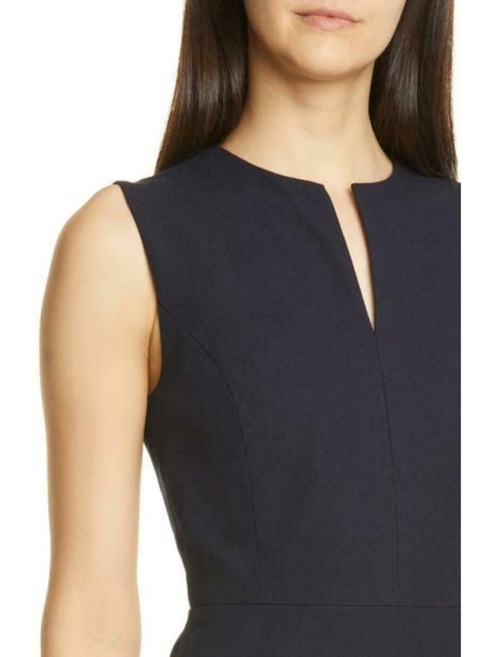 🆕NORDSTROM SIGNATURE Little Black Dress Sheath Small - Picture 4 of 13